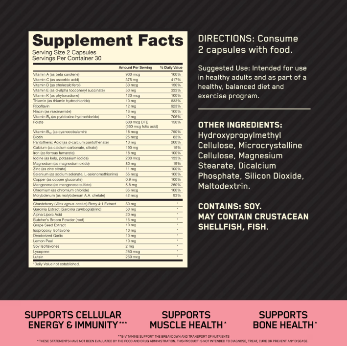 Optimum Nutrition - Opti-Women 60 Capsules