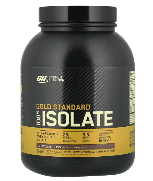 Optimum Nutrition, Gold Standard® 100% Isolate, Chocolate Bliss, 3 lb (1.36 kg)